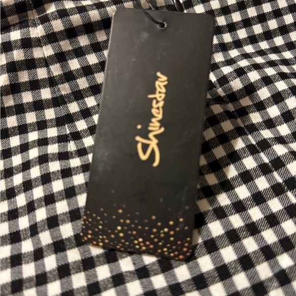 ShineStar Gingham Notch Mini Skirt Small - Picture 7 of 7